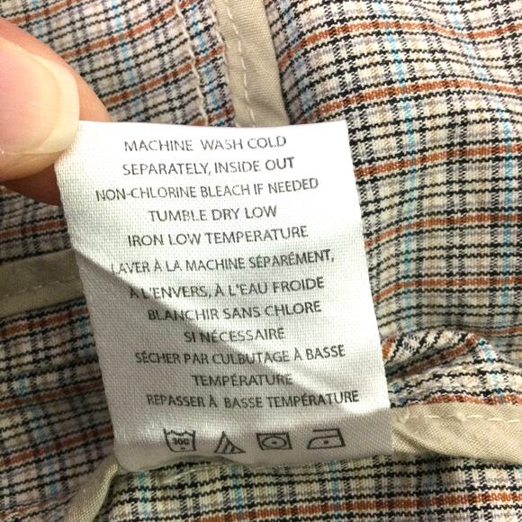 FDJ Fench Dressing Jeans Mock Collar Snap Up Roll Tab Plaid Zip Pocket Jacket S - Picture 11 of 15